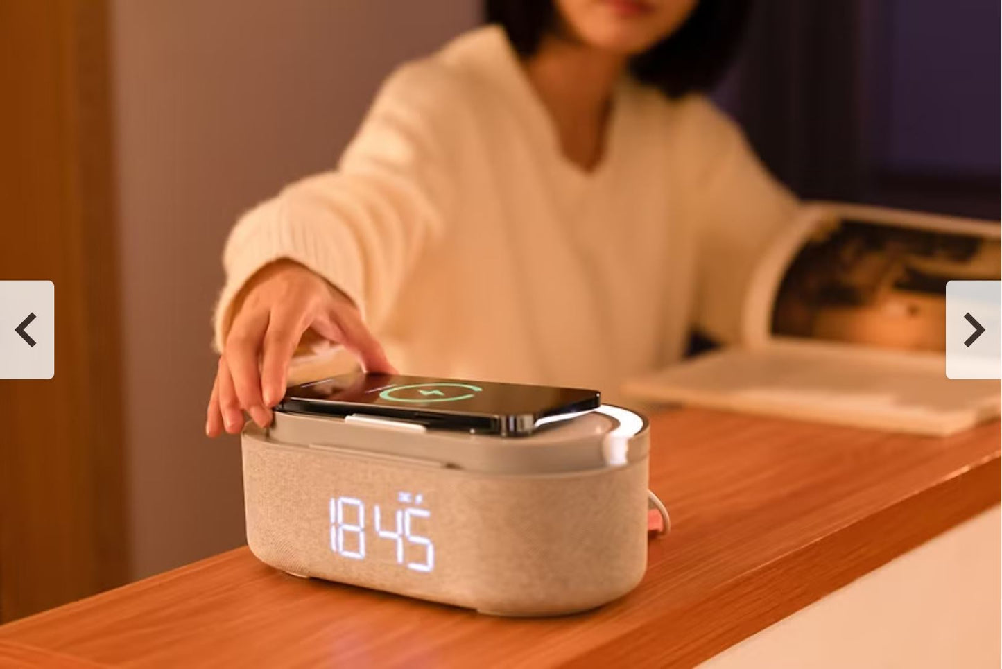 Wireless Charging Alarm Clock